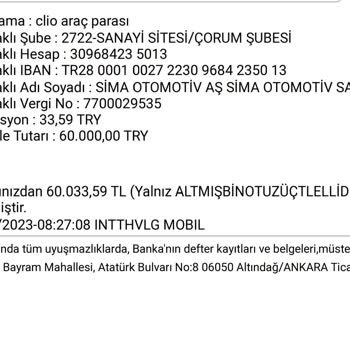 Renault Kusurlu Ürün Ve Fazla Para Alınması