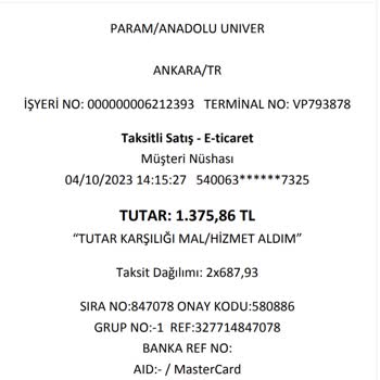 Anadolu Üniversitesi Fazla Ödenen Kayıt Ücretlerinin İadesi