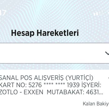 Ziraat Bankası Ziraat Harcama İtirazım Dikkate Alınmadı