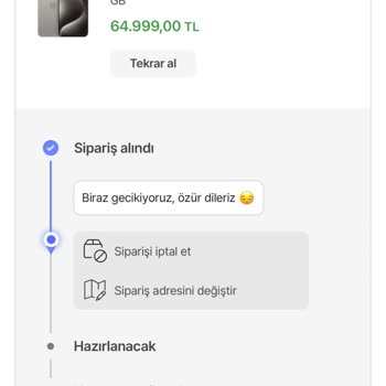 Hepsiburada Verilen Tarihte Teslim Edilmedi