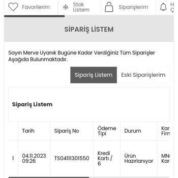 Slazenger Siparişinin Gecikmesi Ve Bilgi Alınmaması