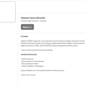 İş Bulma Vaadiyle Dolandırıcılık Hospital Sağlık Hastanesi Adına Yanılttılar