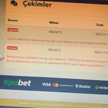 Tipobet Paramı Vermediler Ve Tehdit Edildim
