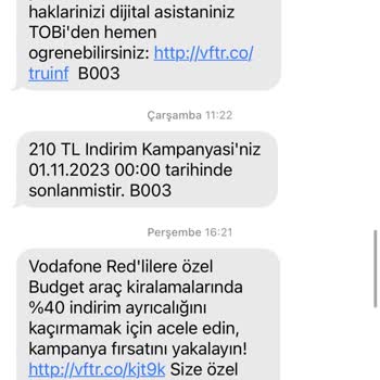 Vodafone Durma Özelliğine Rağmen İnternet Aşımı Ek Ücret