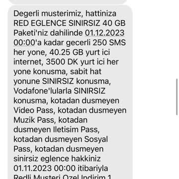 Vodafone Durma Özelliğine Rağmen İnternet Aşımı Ek Ücret