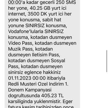 Vodafone Durma Özelliğine Rağmen İnternet Aşımı Ek Ücret