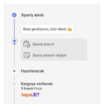 Hepsiburada Söz Verilen Tarihte Teslim Edilemeyen Ürün