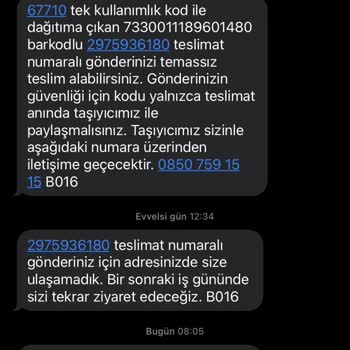 Trendyol Express Evde Olduğum Halde Yoktunuz Diyen Kargo