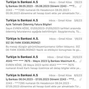 İş Bankası'ndan Olmayan Hesabın Bilgileri E-mail Gönderiliyor