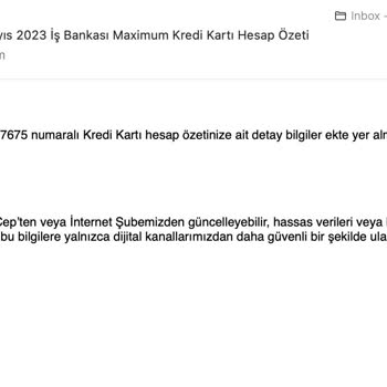 İş Bankası'ndan Olmayan Hesabın Bilgileri E-mail Gönderiliyor