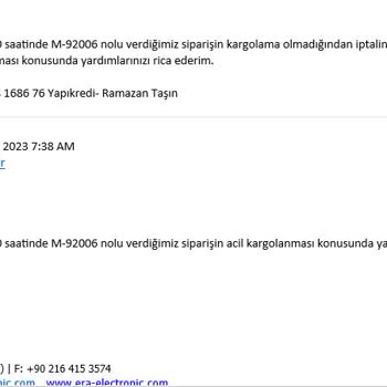 Motions Ev Aydınlatmaları Ödeme Alındı Ama Kargolanmadı