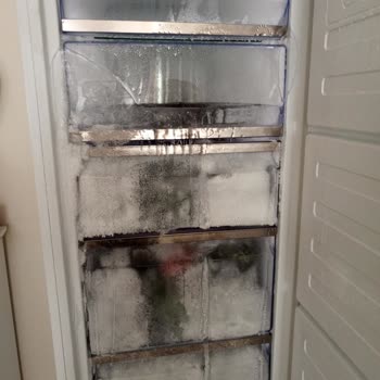 Evkur Alışveriş Simfer Derin Do Durucu Buz Tuttu