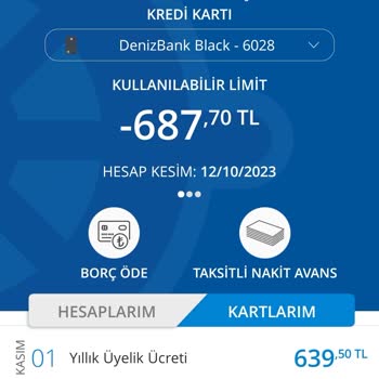 Denizbank Kartımın Aidat İadesi