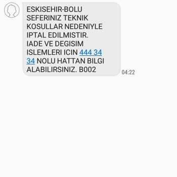 Isparta Petrol Turizm Seferime 2 Gün Kala Biletim Teknik Sebeplerden Dolayı İptal Edildi