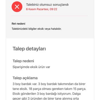 Hepsiburada Eksik Ürün İlgisiz Satıcı