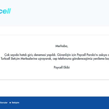 Paycell Turkcell Firmasından Bir Aydır Muhatap Bulamıyorum