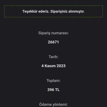 HP Pazarlama Termos Siparişi Verdim, Ancak Ürün Gelmedi