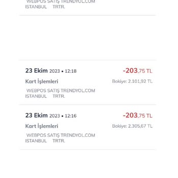 Trendyol Fazla Para Çekimi