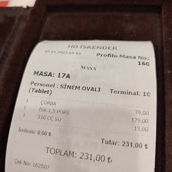 HD İskender Restaurant Çorbadan Kıl Çıktı