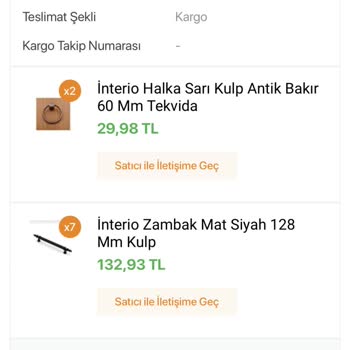 Koçtaş Online Ticaret Ürün Göndermeme