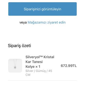 Silveryol Sipariş Verdiğim Ürünümle Alakalı Bilgi Alamıyorum