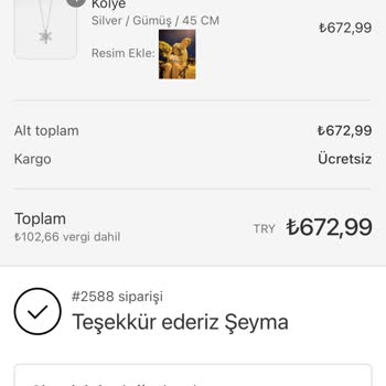 Silveryol Sipariş Verdiğim Ürünümle Alakalı Bilgi Alamıyorum
