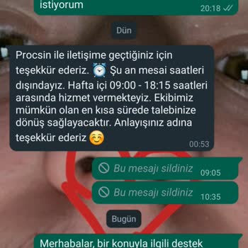 Procsin Sipariş İptali Ve Ücret İadesi Sağlamıyor