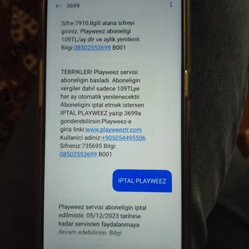 Playweez Haksız Ücret Alınması