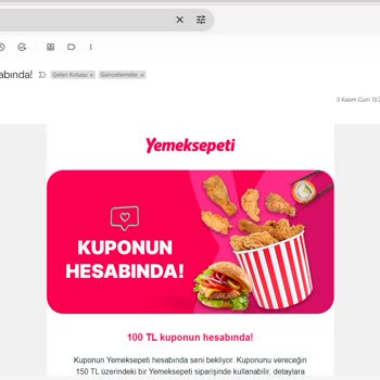 Yemeksepeti Hediye Çeki Kullanılamıyor