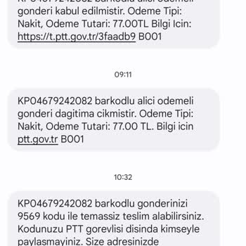 PTT Kargo'nun Kargomu Geciktirmesi Ve İletişim Sorunu