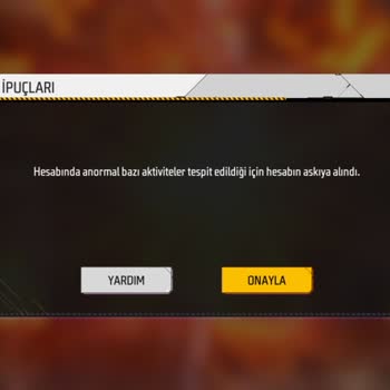 Garena Free Fire Hesabım Askıdan Alınsın