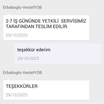 Vestel N11'den Aldığım Derin Dondurucuyla İlgili Sorun