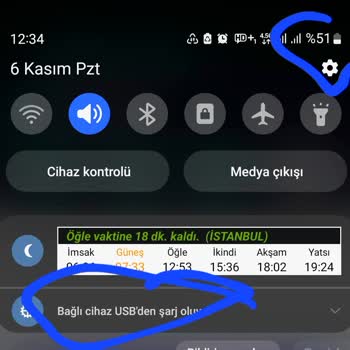 Samsung Telefon Samsung A 34 Kulaklık Takınca Şarj Oluyor Hatası