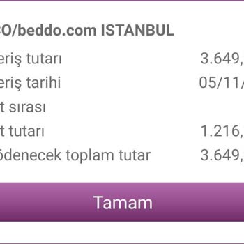 Beddo Ödeme "Yapılmasına" Rağmen "Yapılmadı" Olarak Gözüküyor!