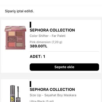 Sephora İlk Alışveriş İndirim Kodu