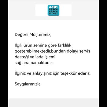 A101 Ayakkabıda Servis Adresi Sıkıntısı