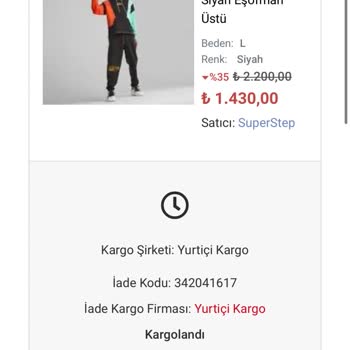 Yurtiçi Kargo Ürün Teslim Edilmemesi