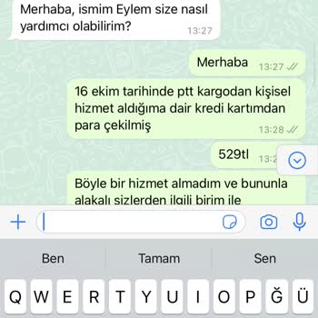 PTT Kargo Çağrı Merkezi Personel Bilgisizliği