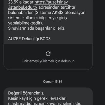 İstanbul Üniversitesi AUZEF Kayıt Silinmesi!