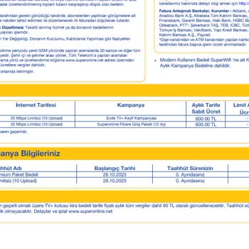 Superonline Kafasına Göre Paket Tanımlıyor.