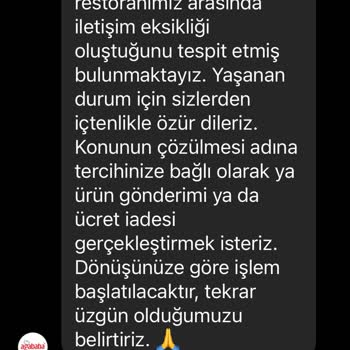 Trendyol Yemek Ücret İade Etmiyor!