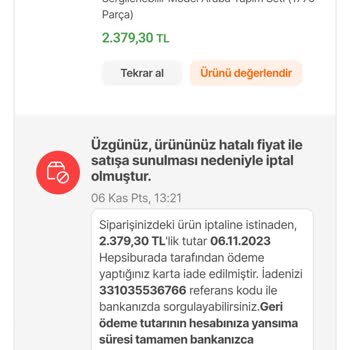 Hepsiburada Kampanya Yanıltması Ve İptal Edilmesi