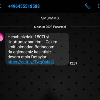 Vodafone Bahis Sitelerinden Gelen SMS