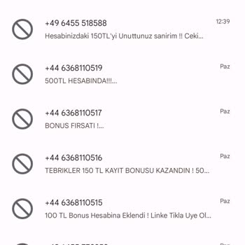 Vodafone +44 +49 Mesajlarından Bıktım