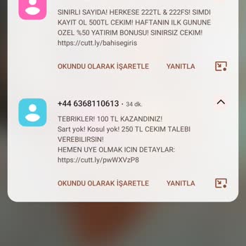 Vodafone +44 +49 Mesajlarından Bıktım