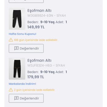 LC Waikiki Defolu Eşofmana Çözüm