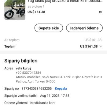 Aliexpress İnternetten Satın Alınan Ürünler Hakkında Sorun
