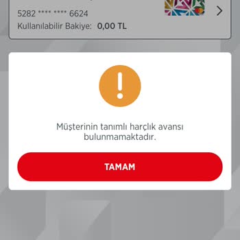 Ziraat Bankası Bankkart Harçlık Avans Kullanamıyorum