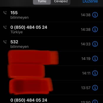 0850 484 05 24 Dan Şüpheli Arama Ve İşlem