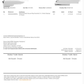 Hepsiburada.com Ve Ouno Teknik Servis Hizmetleri Aş. Mağduriyeti